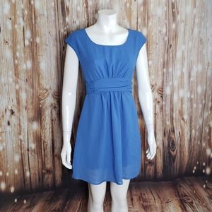 Pins & Needles cerulean blue cocktail dress